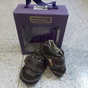 NWB PEDIPED Infant shoe soft soled leather Christopher Brown 1090 X-small 0-6mon